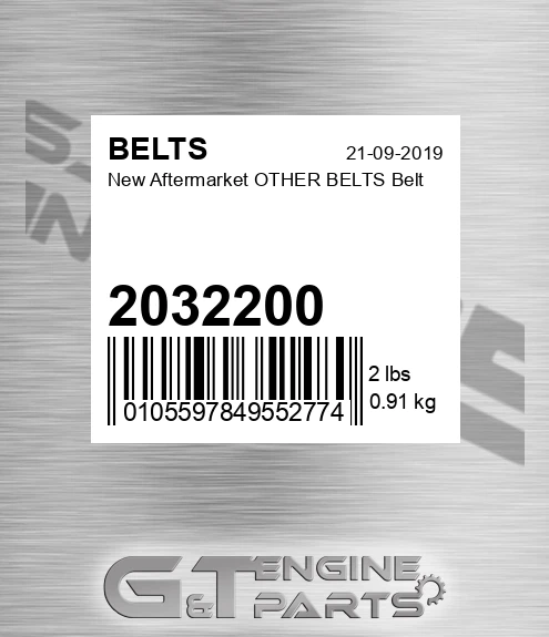 2032200 New Aftermarket OTHER BELTS Belt
