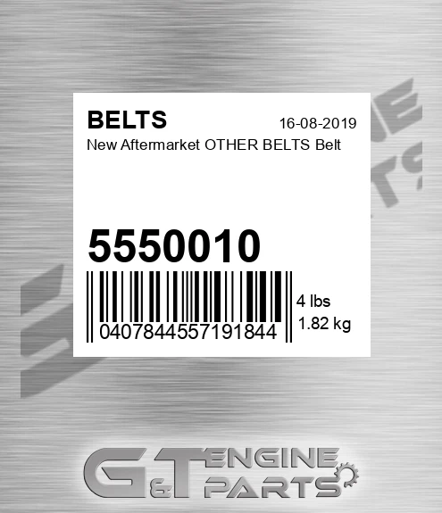 5550010 New Aftermarket OTHER BELTS Belt