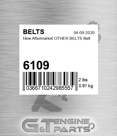 6109 New Aftermarket OTHER BELTS Belt