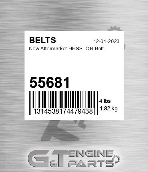55681 New Aftermarket HESSTON Belt