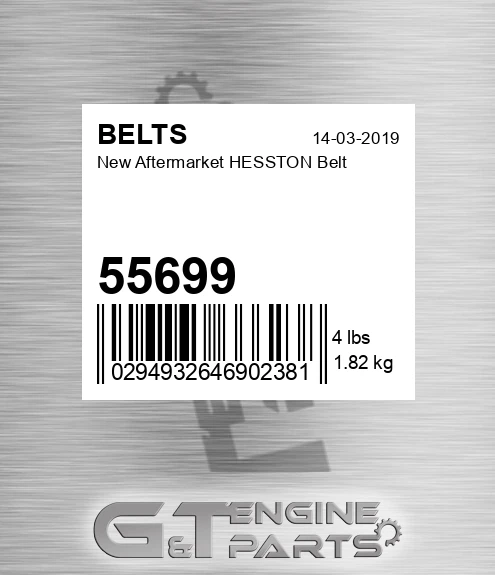 55699 New Aftermarket HESSTON Belt