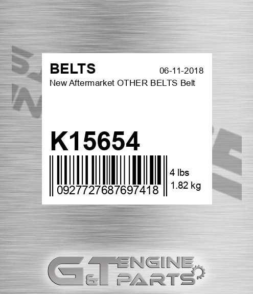 K15654 New Aftermarket OTHER BELTS Belt