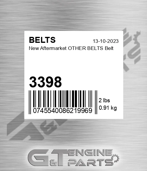 3398 New Aftermarket OTHER BELTS Belt
