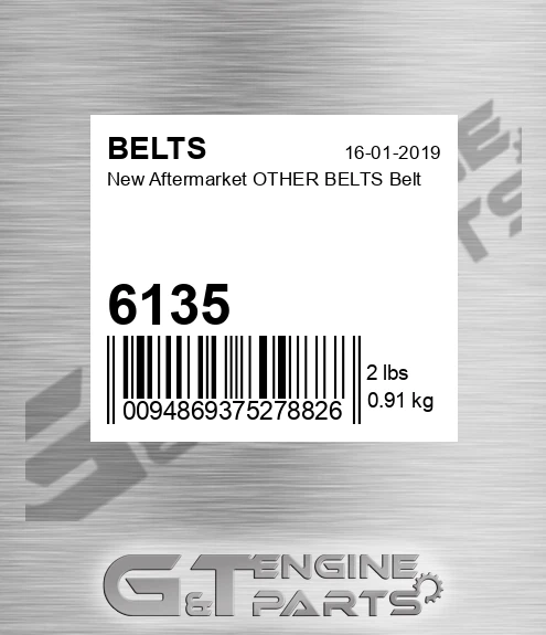 6135 New Aftermarket OTHER BELTS Belt
