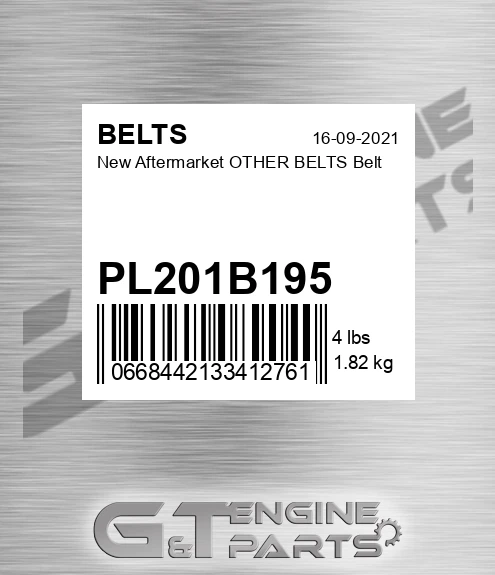PL201B195 New Aftermarket OTHER BELTS Belt