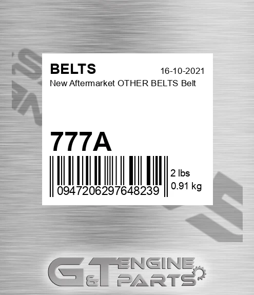 777A New Aftermarket OTHER BELTS Belt