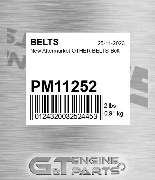 PM11252 New Aftermarket OTHER BELTS Belt
