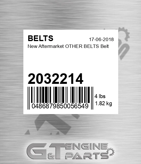 2032214 New Aftermarket OTHER BELTS Belt