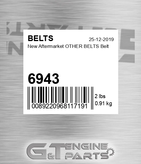 6943 New Aftermarket OTHER BELTS Belt