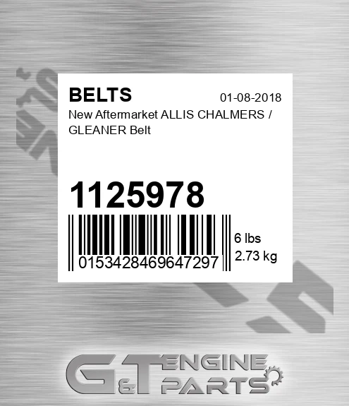 1125978 New Aftermarket ALLIS CHALMERS / GLEANER Belt