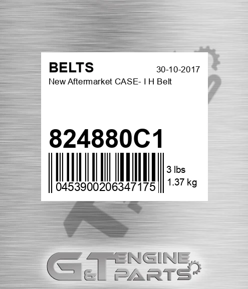 824880C1 New Aftermarket CASE- I H Belt