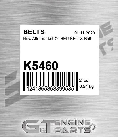 K5460 New Aftermarket OTHER BELTS Belt