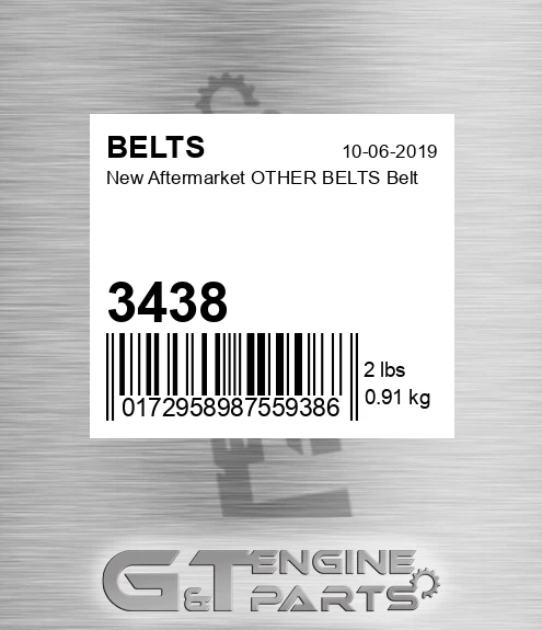 3438 New Aftermarket OTHER BELTS Belt