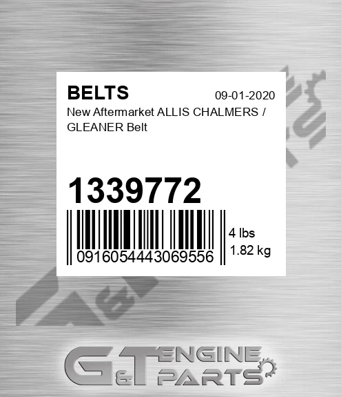 1339772 New Aftermarket ALLIS CHALMERS / GLEANER Belt