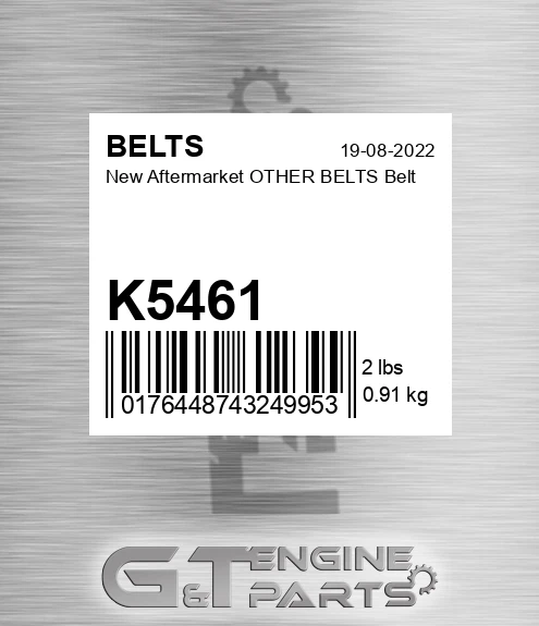 K5461 New Aftermarket OTHER BELTS Belt