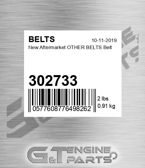 302733 New Aftermarket OTHER BELTS Belt
