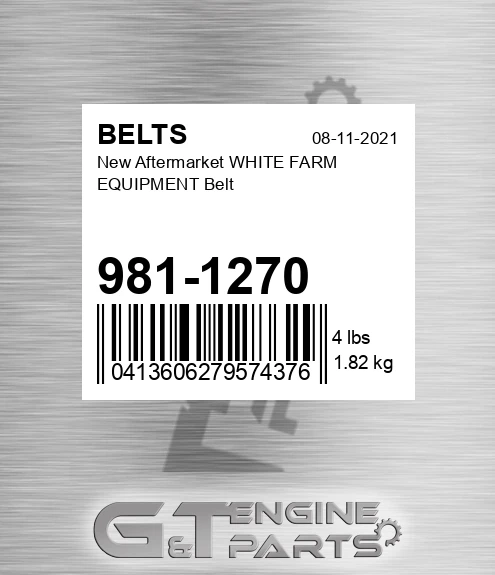 981-1270 New Aftermarket WHITE FARM EQUIPMENT Belt