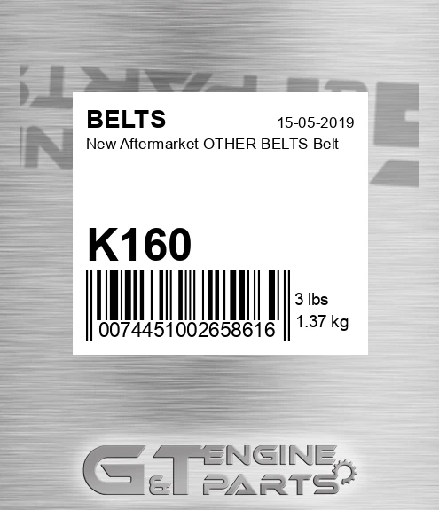 K160 New Aftermarket OTHER BELTS Belt