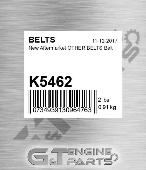 K5462 New Aftermarket OTHER BELTS Belt