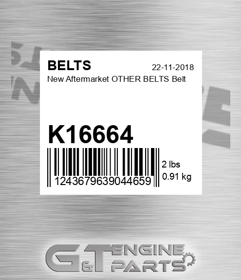 K16664 New Aftermarket OTHER BELTS Belt