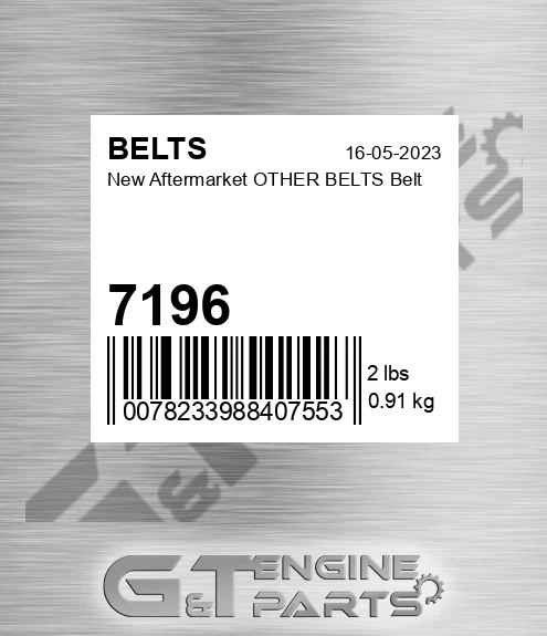 7196 New Aftermarket OTHER BELTS Belt
