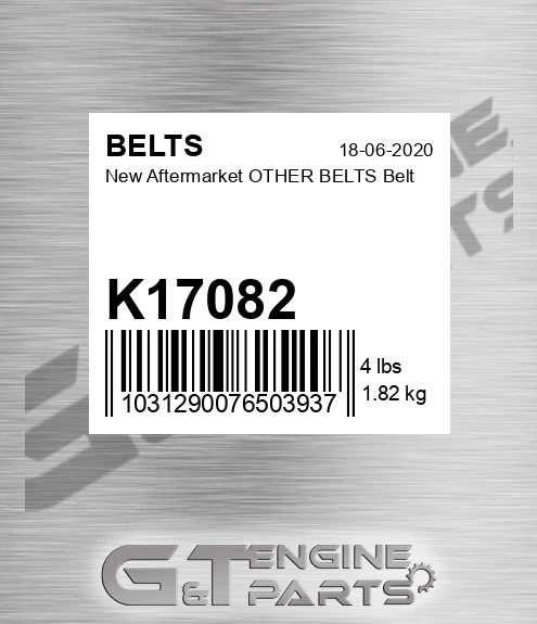K17082 New Aftermarket OTHER BELTS Belt