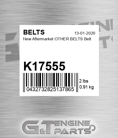 K17555 New Aftermarket OTHER BELTS Belt