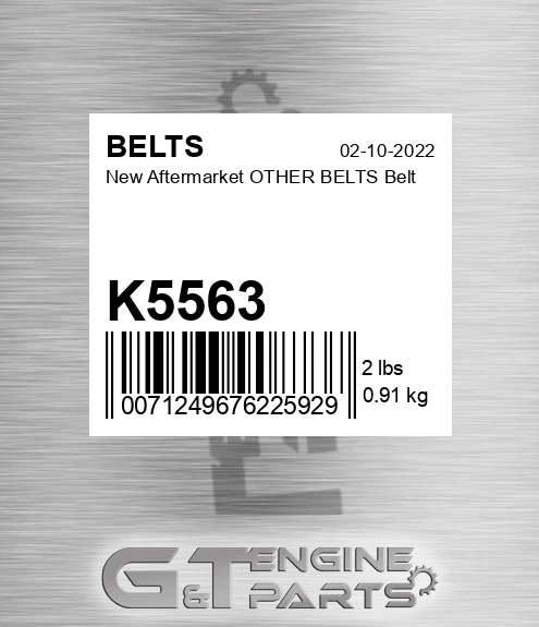 K5563 New Aftermarket OTHER BELTS Belt