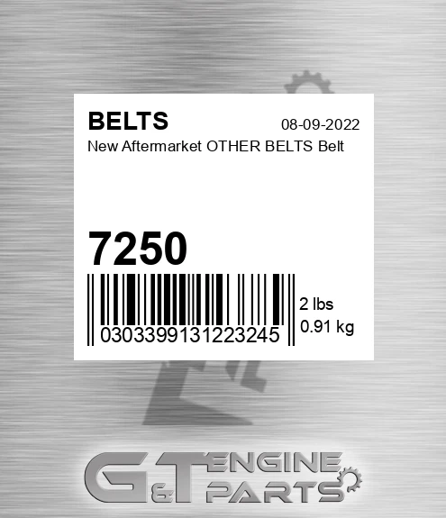 7250 New Aftermarket OTHER BELTS Belt