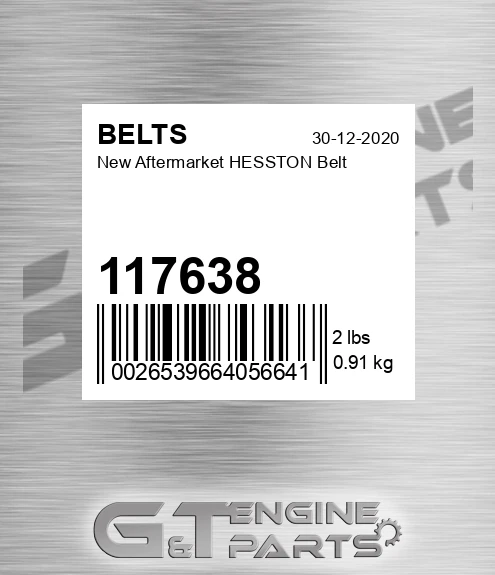 117638 New Aftermarket HESSTON Belt