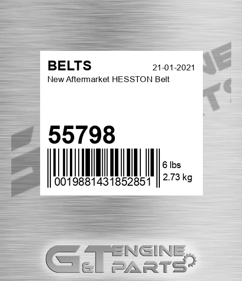 55798 New Aftermarket HESSTON Belt
