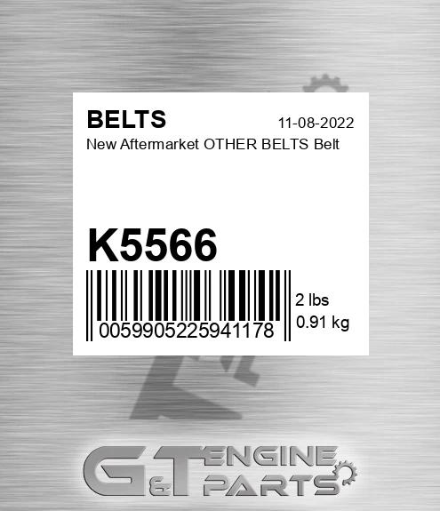 K5566 New Aftermarket OTHER BELTS Belt