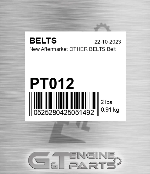 PT012 New Aftermarket OTHER BELTS Belt