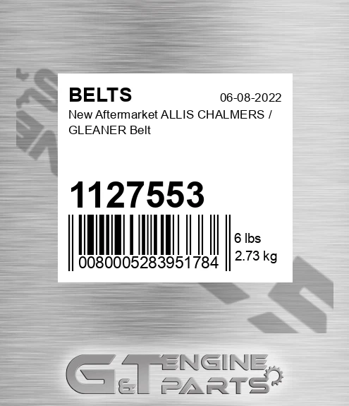 1127553 New Aftermarket ALLIS CHALMERS / GLEANER Belt