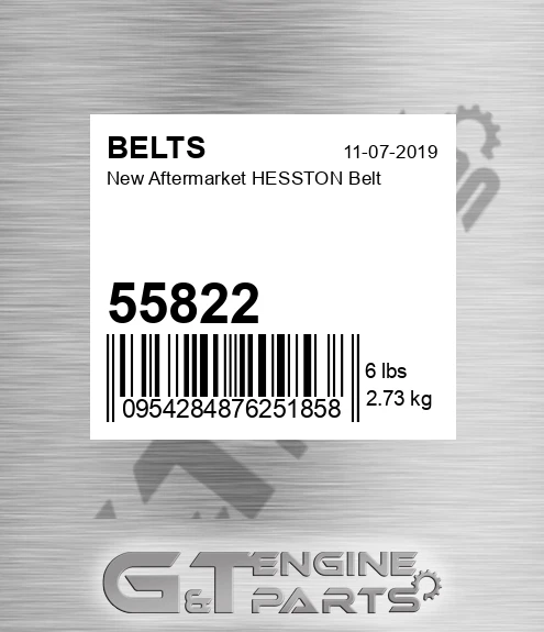 55822 New Aftermarket HESSTON Belt