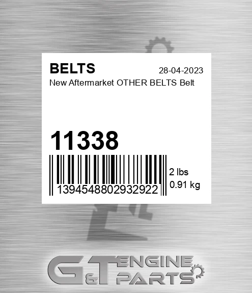 11338 New Aftermarket OTHER BELTS Belt