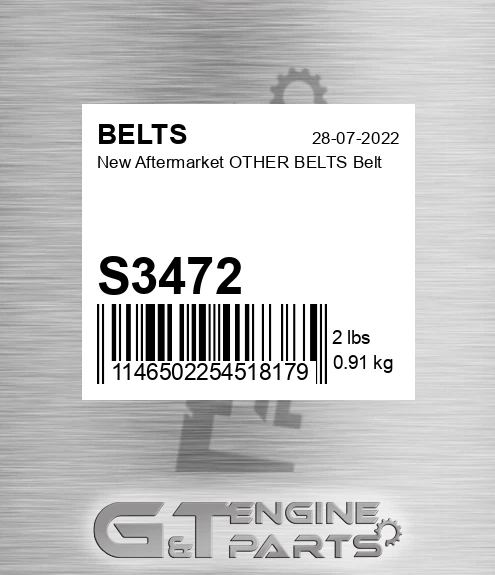 S3472 New Aftermarket OTHER BELTS Belt