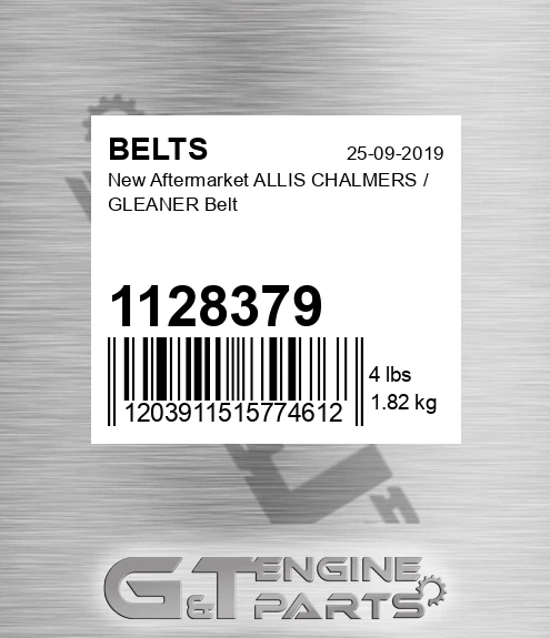 1128379 New Aftermarket ALLIS CHALMERS / GLEANER Belt