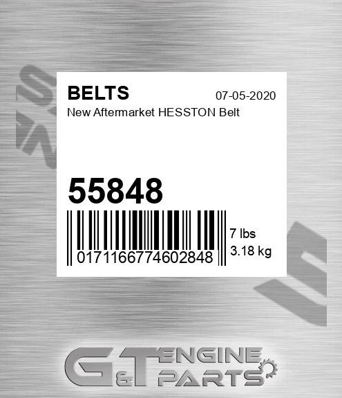 55848 New Aftermarket HESSTON Belt
