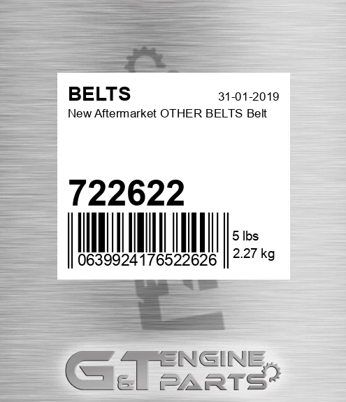 722622 New Aftermarket OTHER BELTS Belt