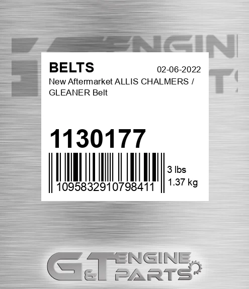 1130177 New Aftermarket ALLIS CHALMERS / GLEANER Belt