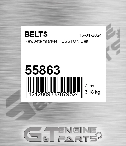 55863 New Aftermarket HESSTON Belt