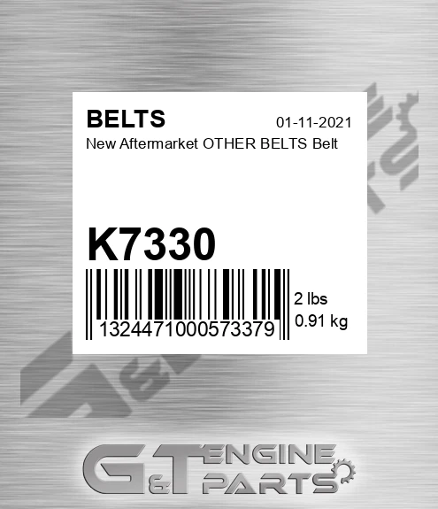 K7330 New Aftermarket OTHER BELTS Belt