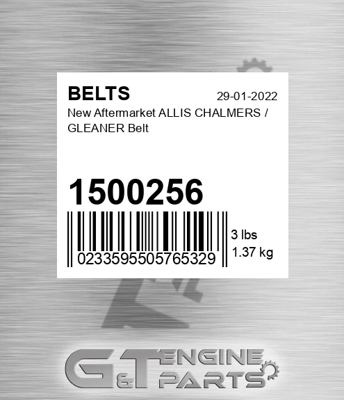1500256 New Aftermarket ALLIS CHALMERS / GLEANER Belt