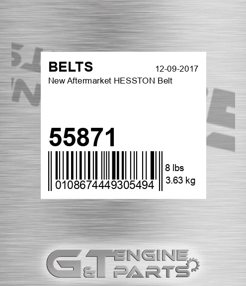 55871 New Aftermarket HESSTON Belt