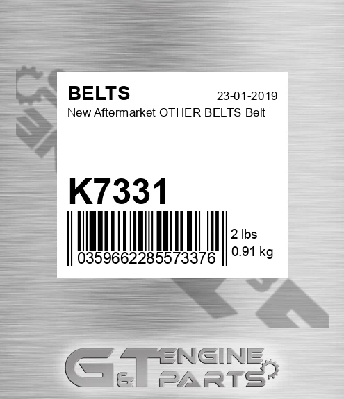 K7331 New Aftermarket OTHER BELTS Belt
