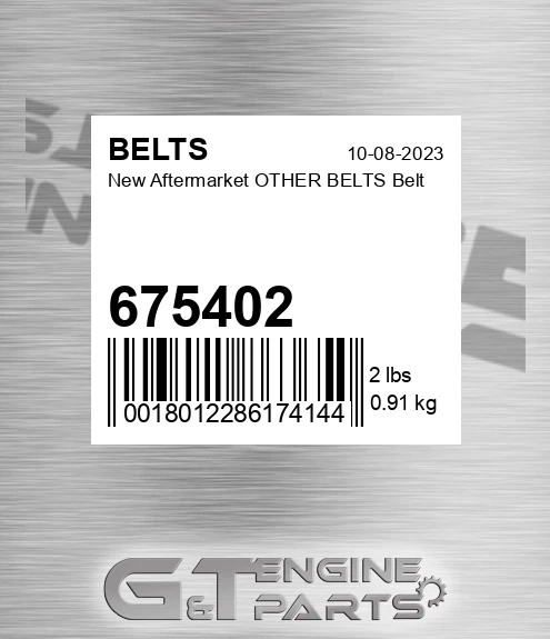 675402 New Aftermarket OTHER BELTS Belt