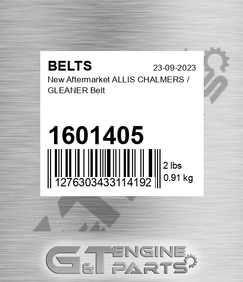 1601405 New Aftermarket ALLIS CHALMERS / GLEANER Belt