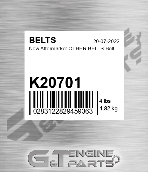 K20701 New Aftermarket OTHER BELTS Belt