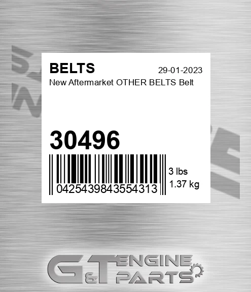 30496 New Aftermarket OTHER BELTS Belt
